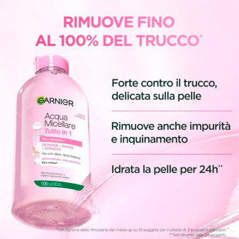 Acqua Micellare Tutto in 1 Struccante per Pelli Sensibili 400ml