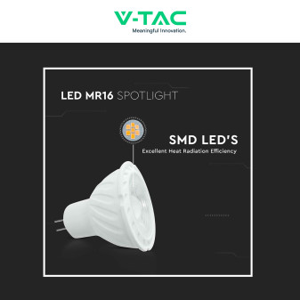 Faretto LED GU5.3 6W MR16 SMD 38° V-Tac