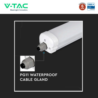 Plafoniera Tubo LED Linkabile 18W 60cm SMD CREE IP65