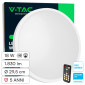 V-Tac Pro VT-8618S Plafoniera LED Rotonda 18W SMD Samsung IP44 con Sensore Colore Bianco - SKU 76591-24 / 76601-24 / 76611-24