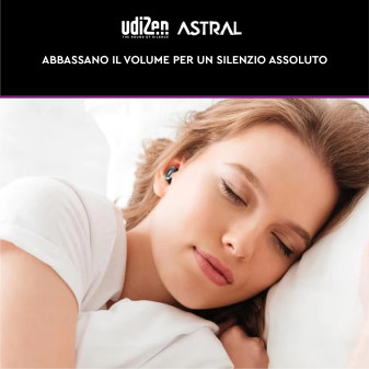 UdiZen Astral Tappi per Orecchie Antirumore Insonorizzanti -40dB