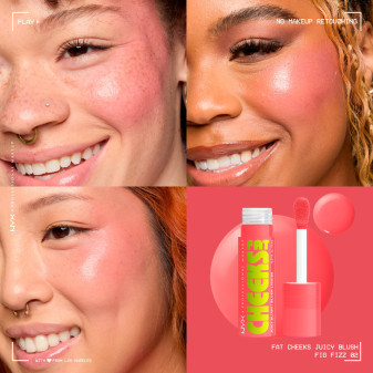 NYX Professional Makeup Fat Cheeks Juicy Blush Liquido 02 Fig Fizz