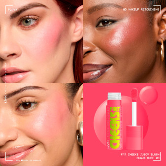 NYX Professional Makeup Fat Cheeks Juicy Blush Liquido 03 Guava Gush