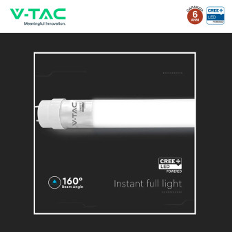 Tubo LED T8 G13 18W SMD CREE Nano-Plastic 120cm con Starter V-Tac