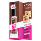 NYX Professional Makeup The Brow Glue Gel Sopracciglia Effetto Laminato Tenuta 16h Medium Brown - Flacone da 5g