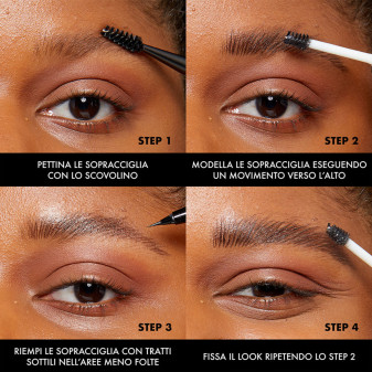 NYX Professional Makeup The Brow Glue Gel Sopracciglia Black 5g