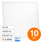 V-Tac VT-61040 10 Pannelli LED Quadrati 60x60 40W SMD da Incasso con Driver Philips - SKU 23822 / 23823