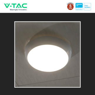 Plafoniera LED 20W SMD Samsung IP65 IK08 3in1 CCT V-Tac Pro