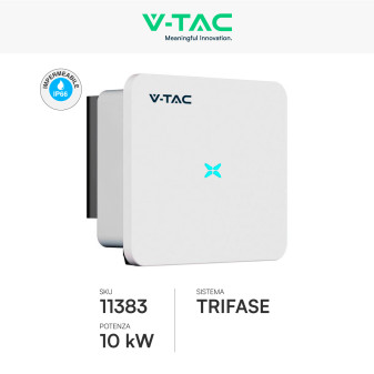 VT-6610310 Inverter 10kW Trifase Pannelli Fotovoltaici CEI 0-21 V-Tac