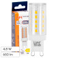 Life Lampadina LED G9 4,8W Tubolare SMD Trasparente in Ceramica - mod. 39.931266C / 39.931266N
