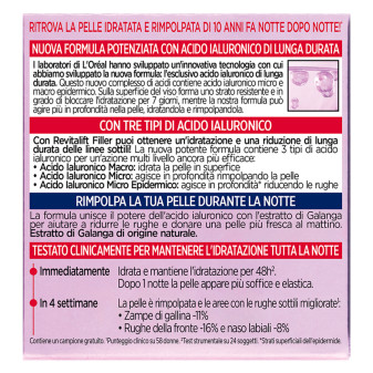 Revitalift Filler Trattamento Anti-Rughe Rivolumizzante Notte L'Oréal