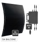 Sossen Kit da Balcone 4 Pannelli Solari Flessibili 800W IP68 + Microinverter On-Grid 800W IP67 Monofase CEI 0-21 - mod. SL02-800