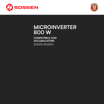 Sossen Kit da Balcone 4 Pannelli Solari + Microinverter CEI 0-21