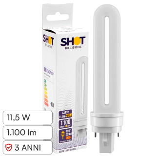 Lampadina LED G24d 11,5W SMD Tubolare PL ALC Bot Lighting Shot