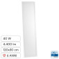 V-Tac VT-6147 Pannello LED Rettangolare 120x30 40W SMD Chip CREE 2in1 a Superficie e Incasso - SKU 21662516