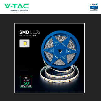 V-Tac Striscia LED Flessibile 15W/m 3in1 SMD Chip CREE 24V 10m