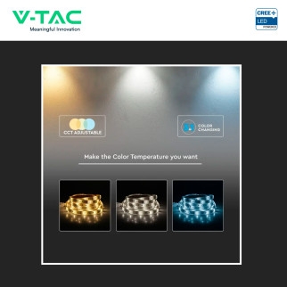 V-Tac Striscia LED Flessibile 15W/m 3in1 SMD Chip CREE 24V 10m
