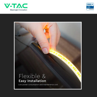 V-Tac Striscia LED Flessibile 15W/m 3in1 SMD Chip CREE 24V 10m