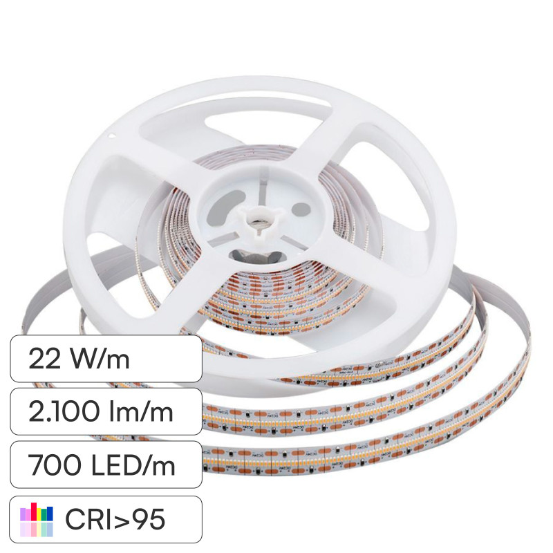 V-Tac VT-2110 Striscia LED Flessibile 22 W/m Monocolore SMD da 5m
