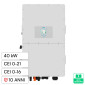 V-Tac Deye Inverter Trifase Ibrido On-Grid / Off-Grid 40kW IP65 Garanzia 10 Anni Certificato CEI 0-21 e CEI 0-16 - SKU 12300