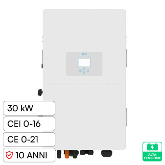 V-Tac Inverter Trifase On-Grid/Off-Grid 30kW IP65 CEI 0-21 CEI 0-16