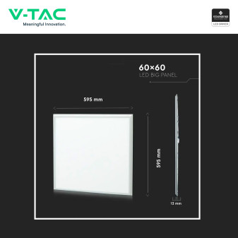 V-Tac VT-6060 Pannello LED Quadrato 60x60 40W