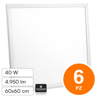 V-Tac VT-6060 6 Pannelli LED Quadrato 60x60 40W