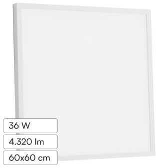 V-Tac VT-61037 Pannello LED Quadrato 60x60 36W