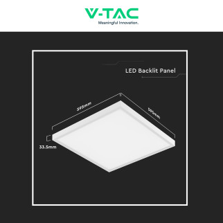 V-Tac VT-61037 Pannello LED Quadrato 60x60 36W