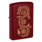 Zippo Accendino a Benzina Ricaricabile e Antivento con Fantasia Dragon Luck Design - mod. 46834