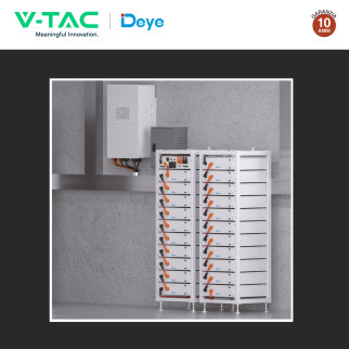 V-Tac Kit 21 Batterie BMS Stack LiFePO4 161,28kWh CEI 0-21 e CEI 0-16
