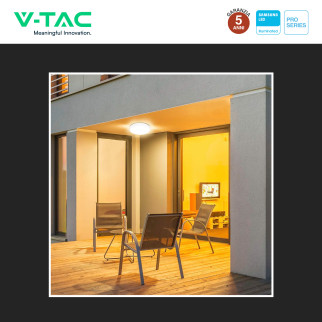 V-Tac Pro VT-8618 Plafoniera LED Rotonda 18W SMD Chip Samsung IP44