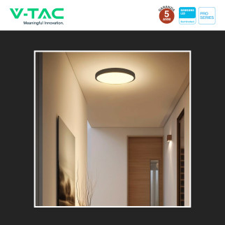 V-Tac Pro VT-8624 Plafoniera LED Rotonda 24W SMD Chip Samsung IP44
