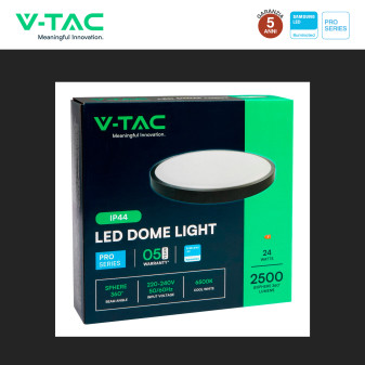 V-Tac Pro VT-8624 Plafoniera LED Rotonda 24W SMD Chip Samsung IP44