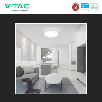 V-Tac Pro VT-8624 Plafoniera LED Rotonda 24W SMD Chip Samsung IP44