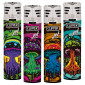 Clipper Large Jet Flame Accendino Elettronico Turbo Antivento Grande Ricaricabile Fantasia Dark Mushrooms - Serie da 4 Accendini