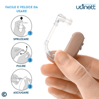 Udinett Spray Detergente per Pulizia Apparecchi Acustici 100ml