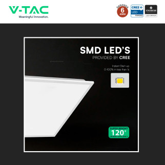 V-Tac VT-61044 10 Pannelli LED CREE Quadrato 60x60 40W