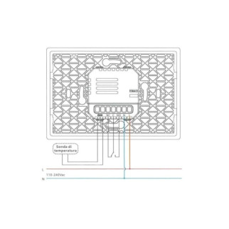 ETTROIT Cronotermostato Digitale Touchscreen Bianco - mod. ETWF4301