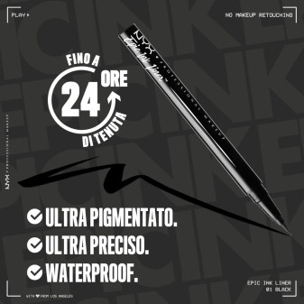 NYX Professional Makeup Epic Ink Liner Eyeliner in Penna Black