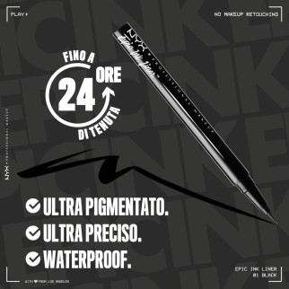 NYX Professional Makeup Epic Ink Liner Eyeliner in Penna Black