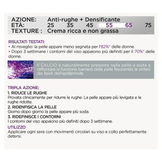 L'Oréal Paris Attiva Anti-rughe 55+ Calcium Trattamento Densificante