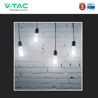 V-Tac VT-248 Lampadina LED E14 7,5W Tubolare T37 SMD Chip CREE