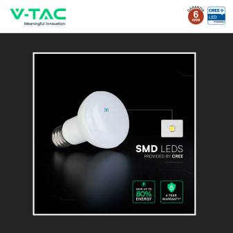 V-Tac VT-263 Lampadina LED E27 8,5W Reflector R63 SMD Chip CREE