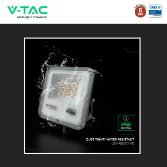 V-Tac VT-44058CCT Faro LED 50W SMD CREE IP65 IK06 CCT 3in1
