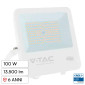 V-Tac VT-44101 Faro LED 100W SMD Chip CREE IP65 IK05 Faretto Colore Bianco - SKU 242106 / 242116