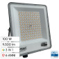 V-Tac VT-44110CCT Faro LED 100W Faretto SMD Chip CREE IP65 IK06 Changing Color CCT 3in1 Colore Nero - SKU 240716