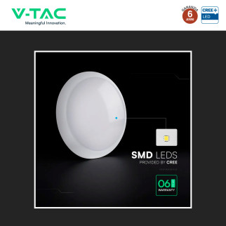 Plafoniera LED 20W SMD Chip CREE IP65 IK08 3in1 CCT V-Tac