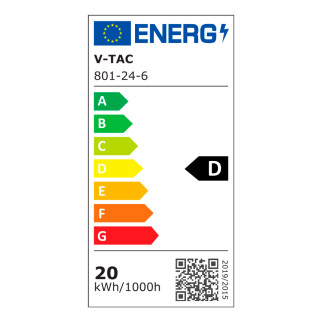V-Tac VT-8633 Plafoniera LED Rotonda 20W SMD Chip CREE Sensore