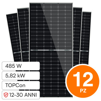 Pannelli Solari Fotovoltaici 485W TIER 1 TOPCon IP68 V-Tac Jinko